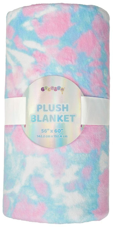iScream Tie Dye Smile Plush Throw Blanket - 780-3720