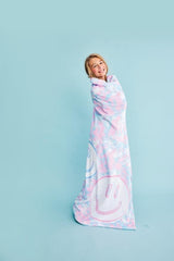iScream Tie Dye Smile Plush Throw Blanket - 780-3720