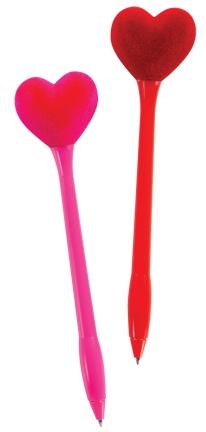 ShirtStop Puffy Velvet Heart Pen - 69722