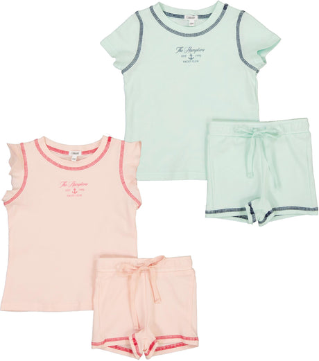 Bonjoy Baby Boys Girls Yacht Club Outfit - BTSS26031SS