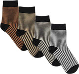 Florence Boys Girls Unisex Bamboo Cotton Striped Crew Socks - 179S