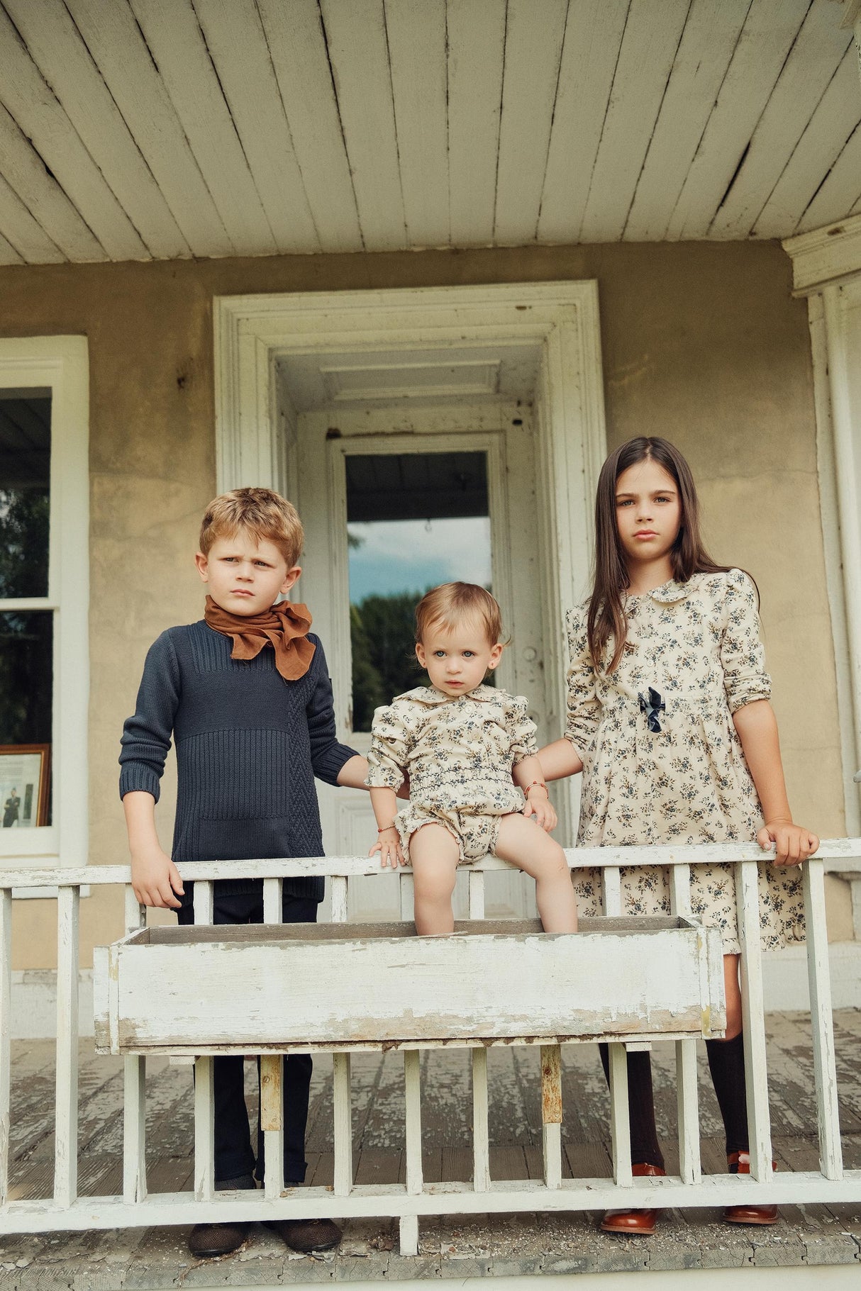 Clo Girls Flannel Floral Dress - WB5CP7239D