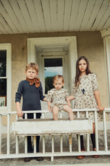 Clo Girls Flannel Floral Dress - WB5CP7239D