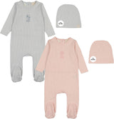 Lil Legs Pitter Patter Collection Baby Boys Girls Cotton Sailor Stripe Footie - SSFST