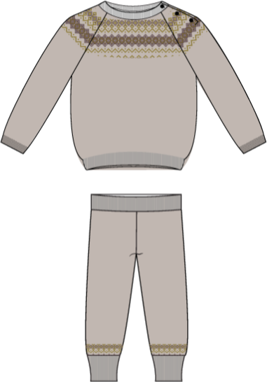 Analogie by Lil Legs Heirloom Knits Collection Baby Toddler Boys Outfit - AF26TS115