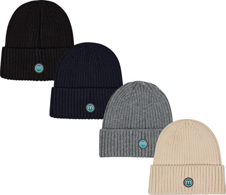 Memoi Boys Girls Ribbed Beanie Hat - MKA-100
