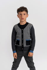 Hopscotch Boys Contrast Cardigan - WB5CP7236