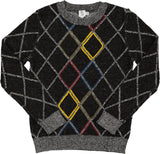 Mr. Mr. Boys Colorful Stitch Diamond Sweater - WB4CY2434