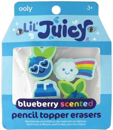 ooly Lil Juicy Scented Pencil Topper Eraser - 4 Pack