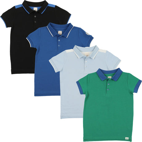 Analogie by Lil Legs Multigarden Collection Boys Short Sleeve Polo Shirt