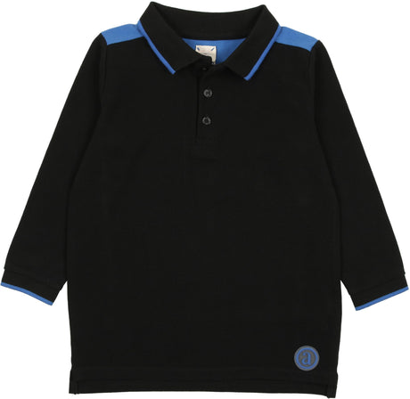 Analogie by Lil Legs Multigarden Collection Boys Long Sleeve Polo Shirt