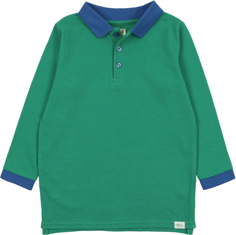 Analogie by Lil Legs Multigarden Collection Boys Long Sleeve Polo Shirt