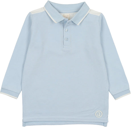 Analogie by Lil Legs Multigarden Collection Boys Long Sleeve Polo Shirt
