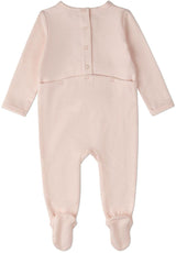 MiniMoi by Memoi Baby Girls Flower Cotton Footie - IAA09994