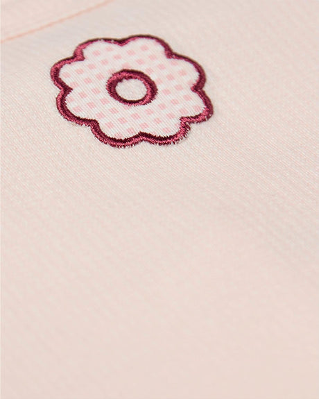 MiniMoi by Memoi Baby Girls Flower Cotton Footie - IAA09994