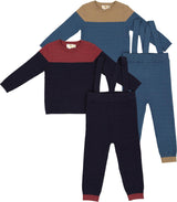 Apricot Baby Boys Grid Knit Outfit - WB4CY2490E