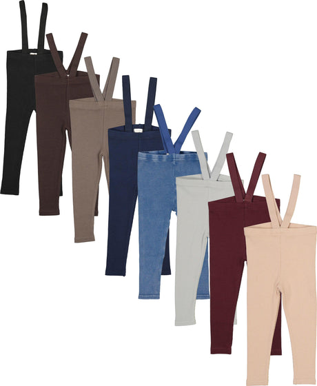 Lil Legs Ribbed Basic Collection Baby Toddler Boys Girls Suspender Legging - SLG/CL002