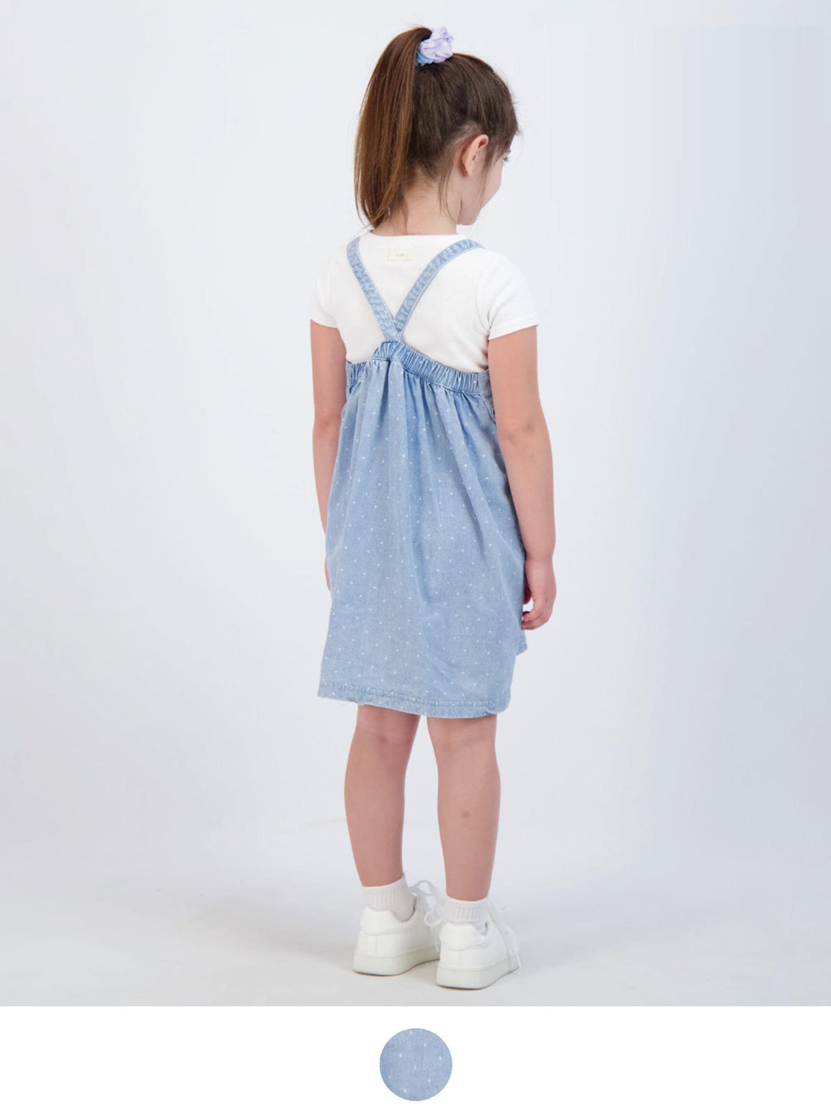 Analogie by Lil Legs Printed Denim Collection Girls Dot Jumper