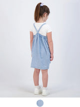 Analogie by Lil Legs Printed Denim Collection Girls Dot Jumper