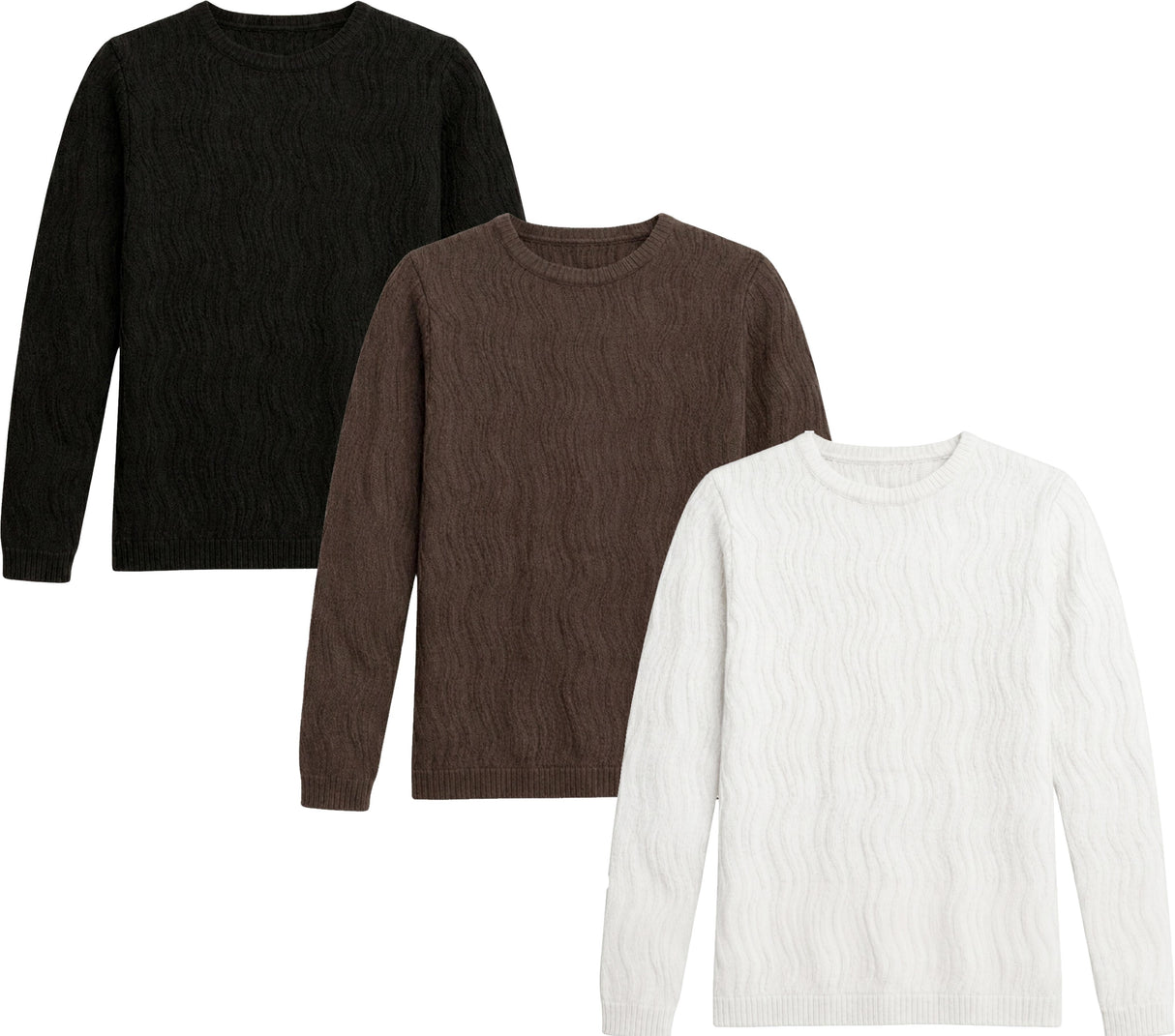 Charlotte & George Boys Girls Textured Knit Sweater - WB6CP7457