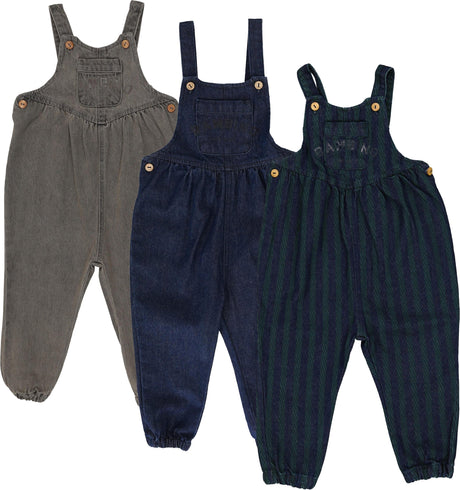 Analogie by Lil Legs Denim Day Collection Boys Girls Toddler Overalls - AF26R605