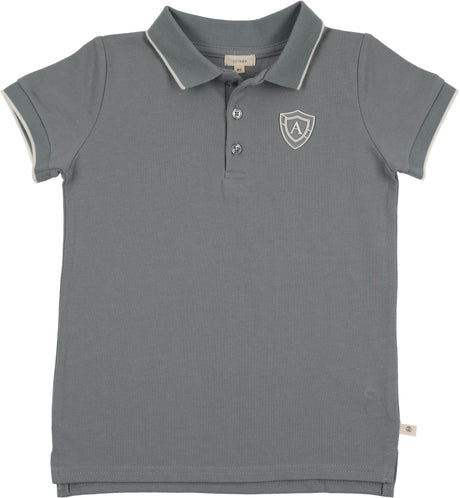 Lil Legs Wardrobe Staples Collection Boys Short Sleeve Logo Polo Shirt - WSLPS