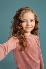 Whipped Cocoa Boys Girls Embossed Bunny/Butterfly Velour Pajamas - WB4CY2488E