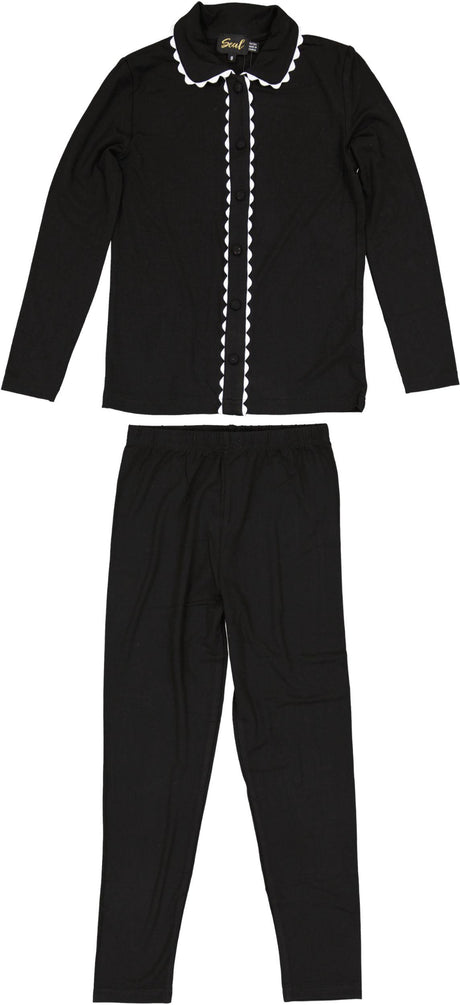 Seal Boys Girls Rick Rack Cotton Pajamas - SB6CY2959EG