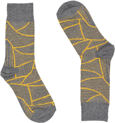Zubii Mens Geometric Crew Dress Socks - 629