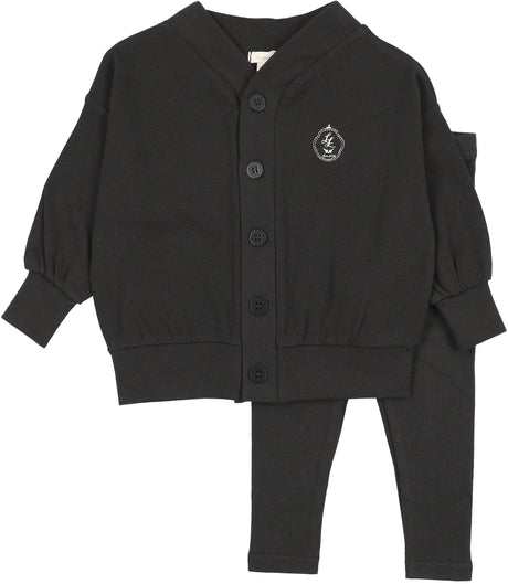 Lil Legs Dressy Loungewear Collection Boys Shabbos Lounge Set Pajamas - BSLST