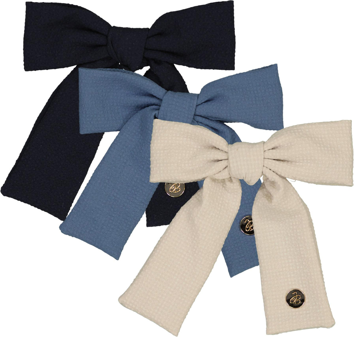 Jelly Bean Waffle Bow Hair Clip - JB544