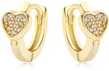Tiny Gem Girls Heart Huggie Earring - TG3003