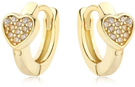 Tiny Gem Girls Heart Huggie Earring - TG3003