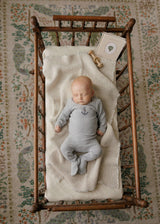 Aurora Baby Boys Girls Cross Stitch Velour Footie - AAW26-0093-0095