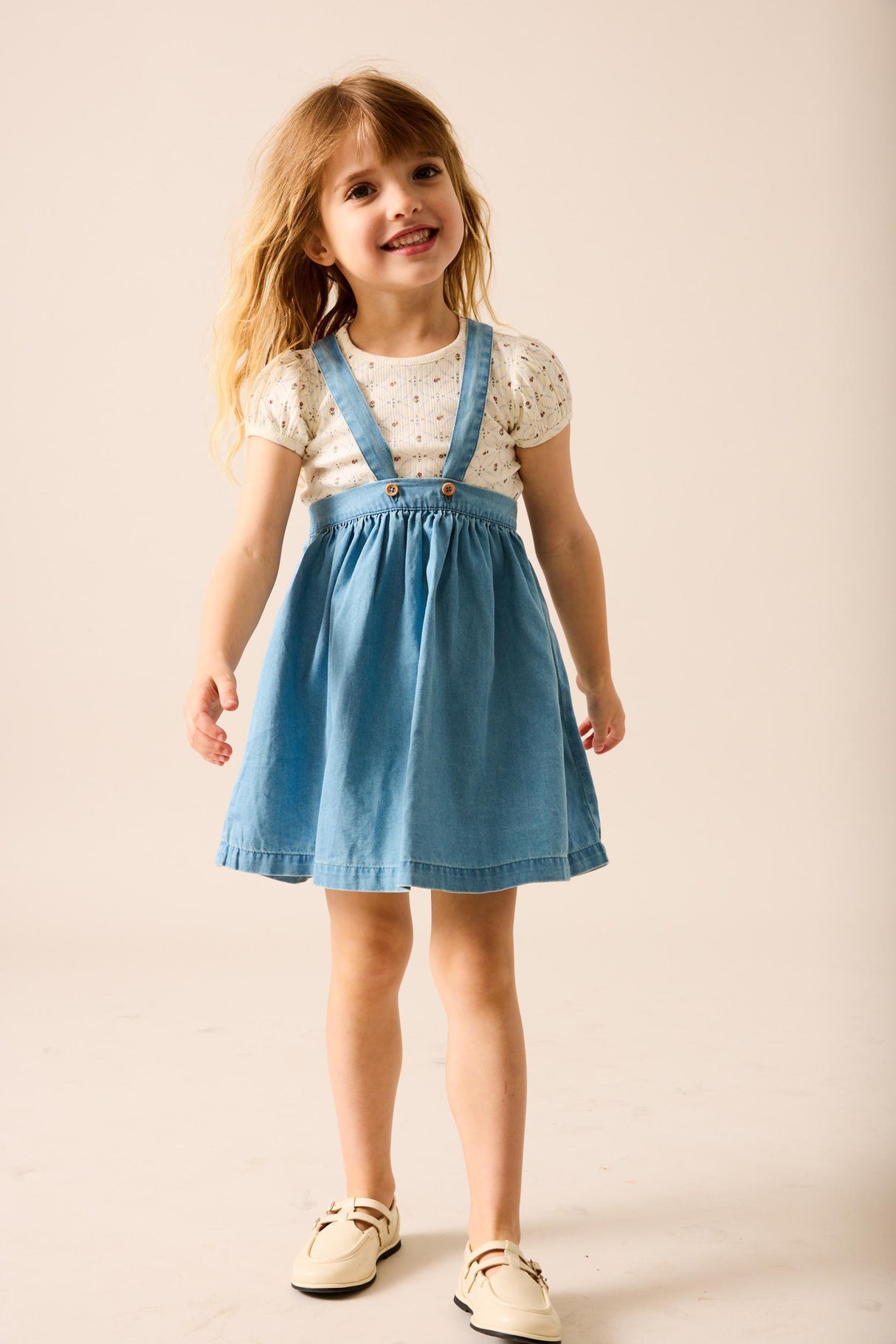 Lil Legs Camp Scouts Collection Girls Puff Short Sleeve T-shirt Tee - PSTS