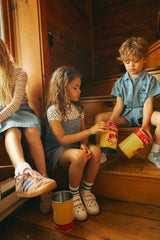 Lil Legs Camp Scouts Collection Girls Puff Short Sleeve T-shirt Tee - PSTS