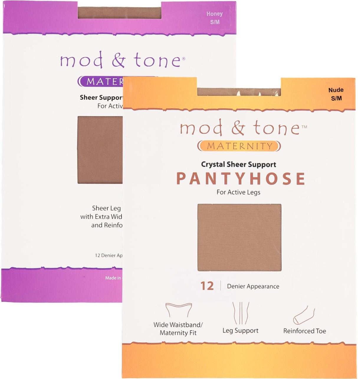 Mod & Tone Womens 12 Denier Maternity Pantyhose - 1100