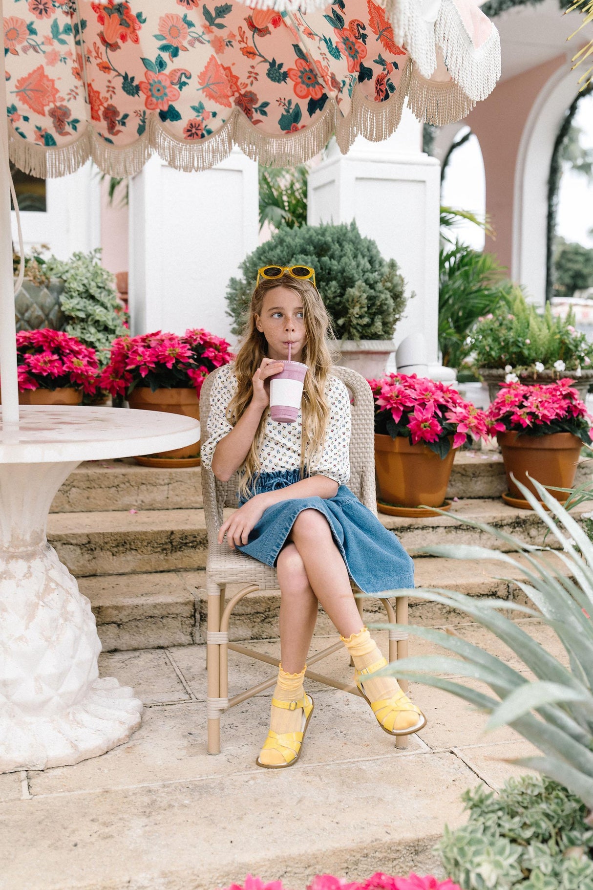 Lil Legs Camp Scouts Collection Girls Puff 3/4 Sleeve T-shirt Tee - PSTQ