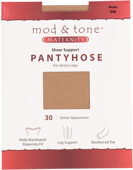 Mod & Tone Womens 30 Denier Maternity Pantyhose - 320