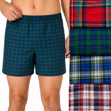 Hanes Mens TAGLESS® Tartan Woven Boxers Underwear 4 Pack - 745BP4