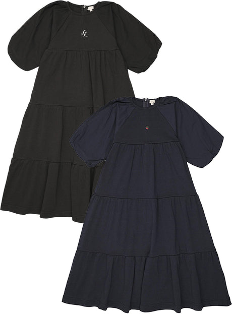 Lil Legs Dressy Loungewear Collection Girls 3/4 Puff Sleeve Maxi Robe  - PSDQ