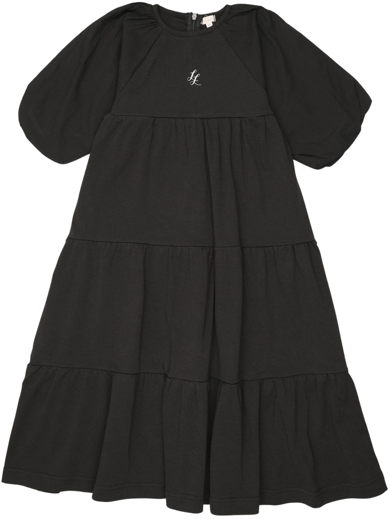 Lil Legs Puff Sleeve Maxi - Black (3/4 Sleeve) 3T Lil Legs Puff Sleeve Maxi - Black (3/4 Sleeve) 3T