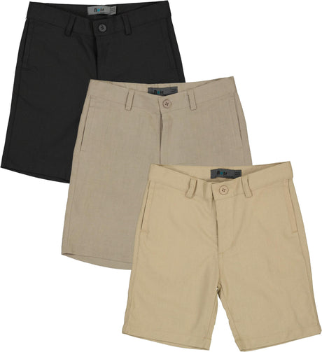 Mocha Noir Boys Dress Shorts - ASCP840B