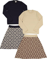 Apricot Girls Diamond Knit Outfit - WB4CY2432EG