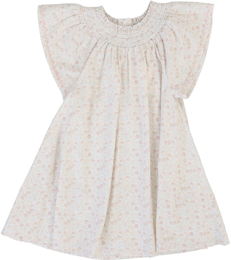 Analogie by Lil Legs Sunny Blossoms Collection Girls Flutter Short Sleeve Dress - SBFD