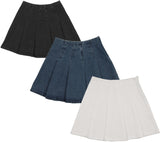 Lil Legs Camp Scouts Collection Girls Pleated Denim Skirt - PDSK
