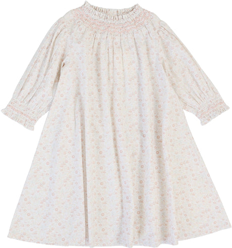 Analogie by Lil Legs Sunny Blossoms Collection Girls 3/4 Sleeve Dress - SBQDR