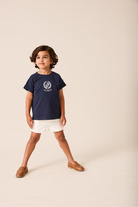 Lil Legs Camp Scouts Collection Boys Emblem Short Sleeve T-shirt - EMT