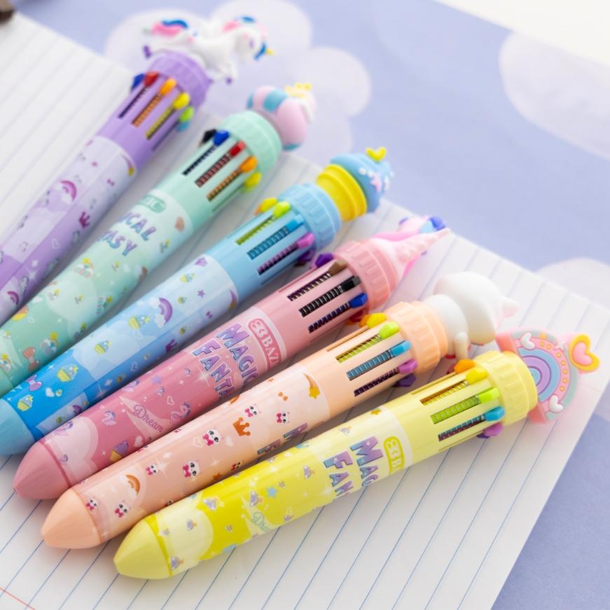 Bazic 10 Color Magical Fantasy Pen - 17000