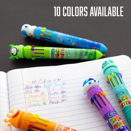Bazic 10 Color Monster Pen - 17001